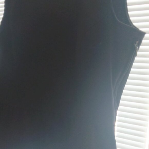 H&M Womens π Fancy Black Sequined Neck Fit And Flare Sleeveless Peplum Top - Picture 12 of 15